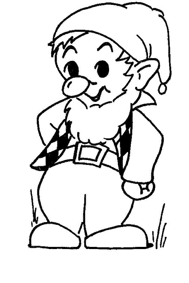 Gnome coloring pages