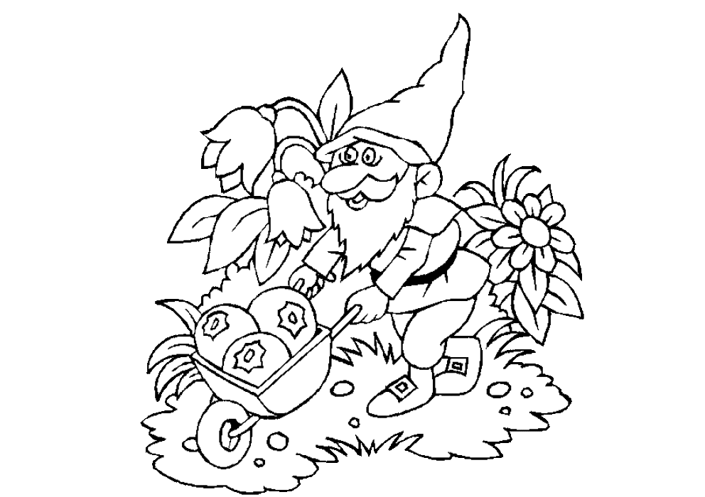 Coloring Page Gnome | PicGifs.com