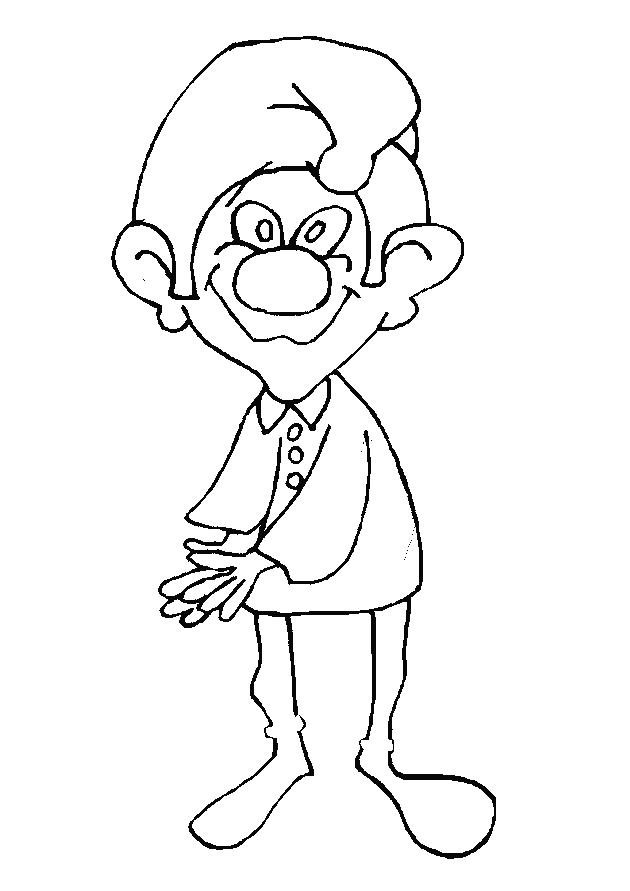 Gnome coloring pages