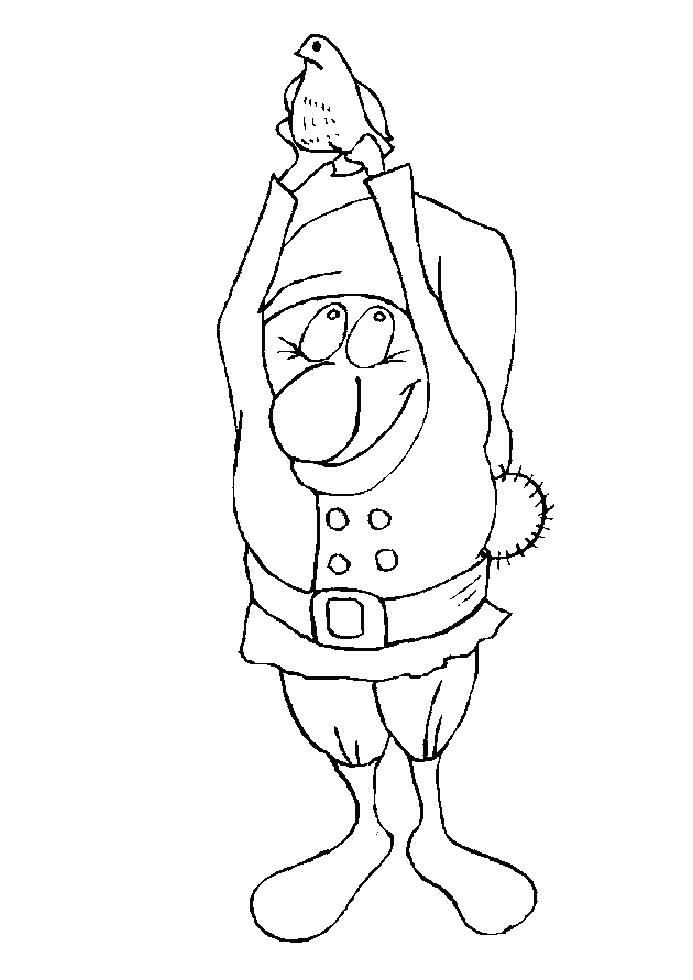 Gnome coloring pages