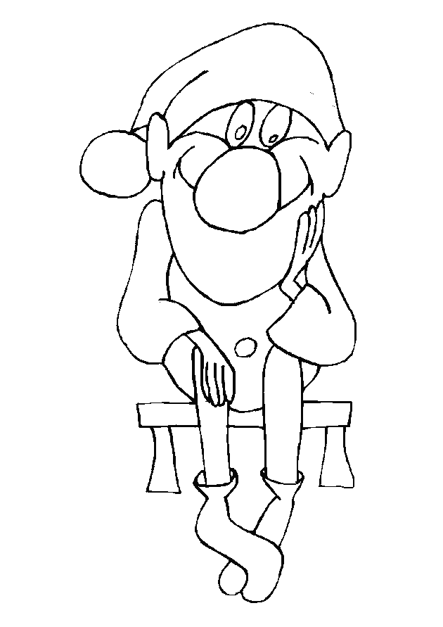 Gnome coloring pages