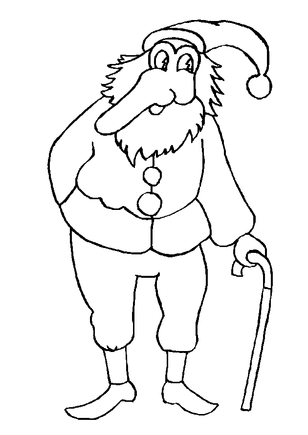 Gnome coloring pages