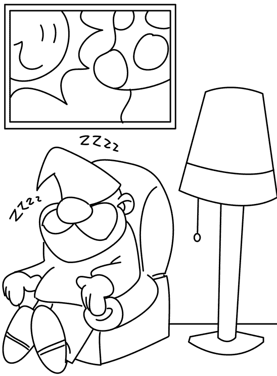 Gnome coloring pages