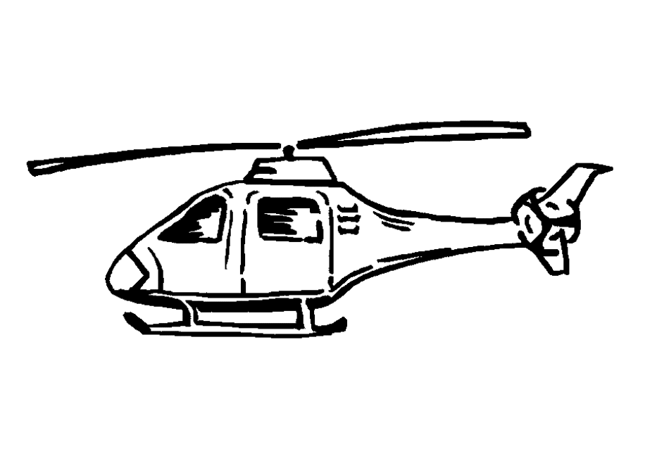 Helicopter coloring pages