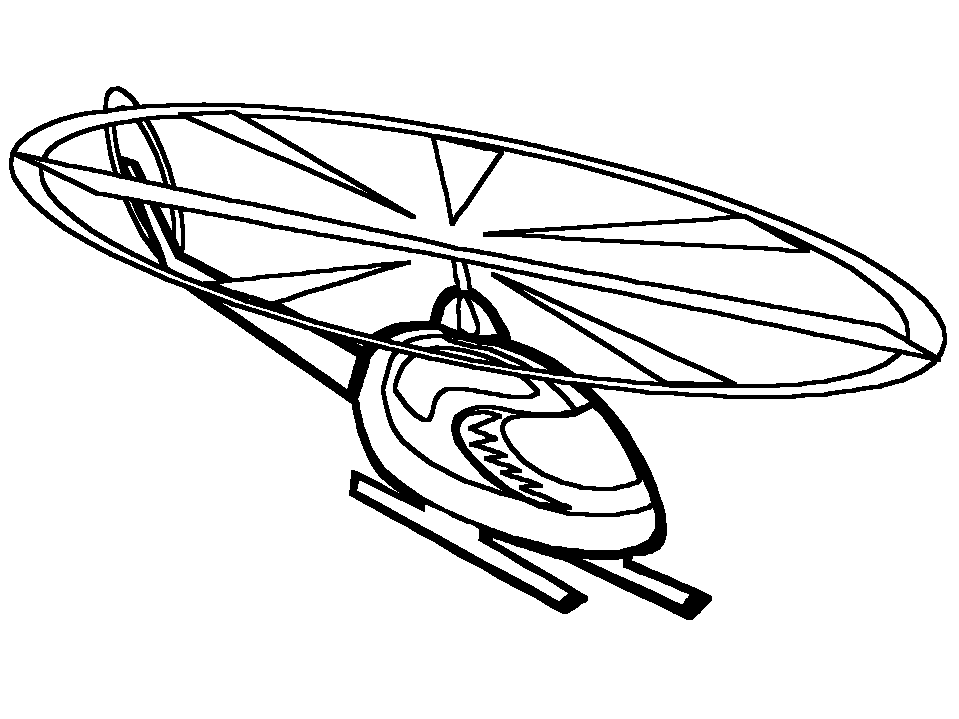 Helicopter coloring pages