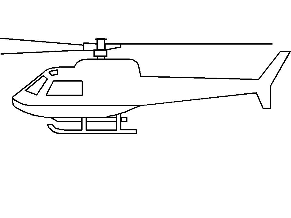 Helicopter coloring pages