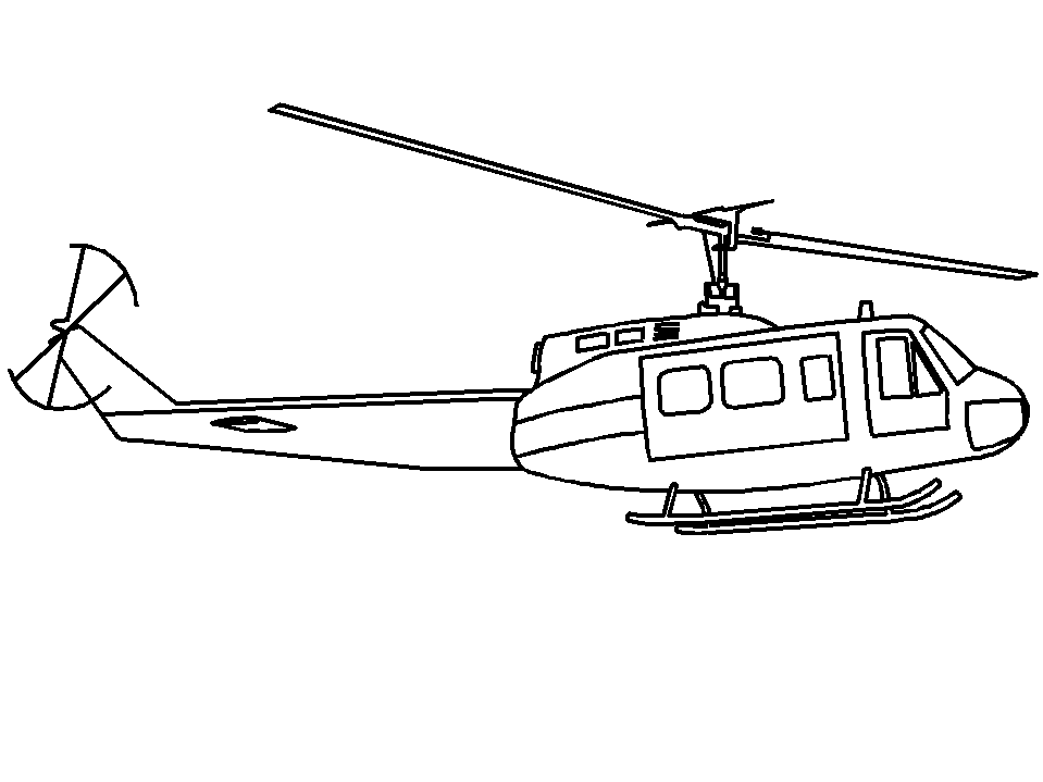 Helicopter coloring pages