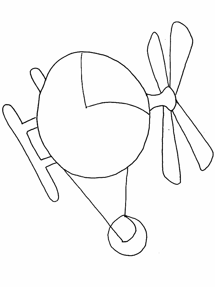 Helicopter coloring pages