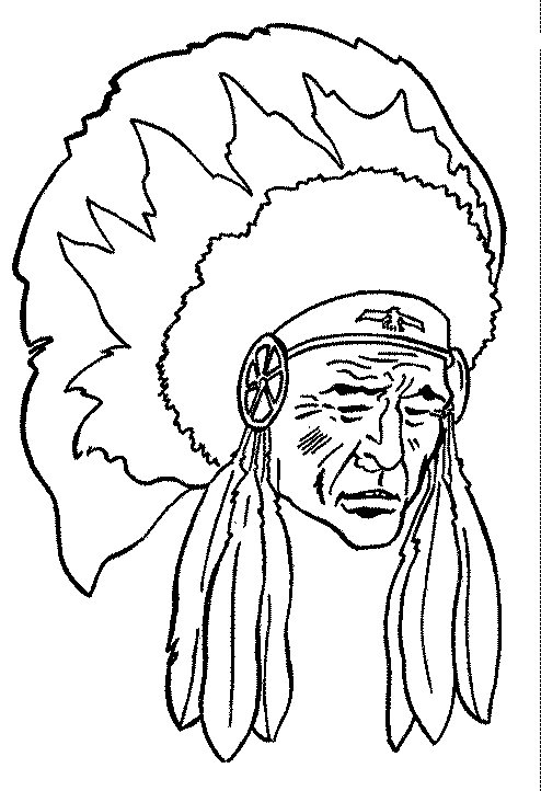 Indian coloring pages