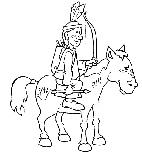 Indian coloring pages