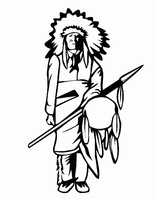 Indian coloring pages