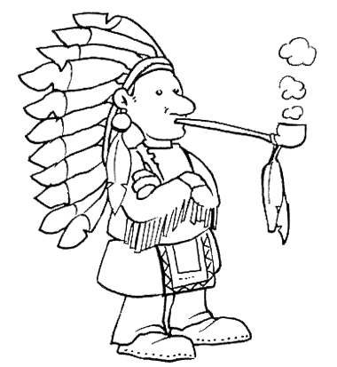 Indian coloring pages