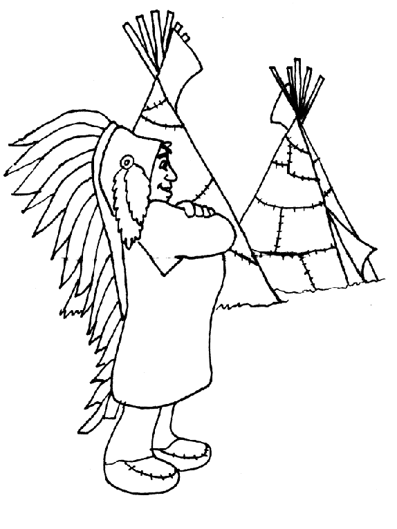 Indian coloring pages