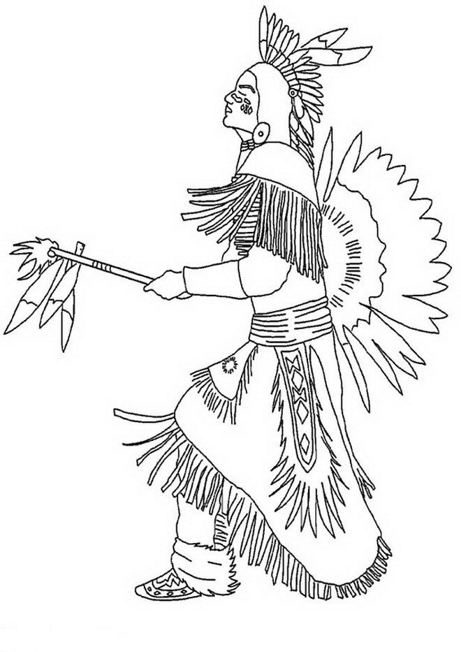 Indian coloring pages