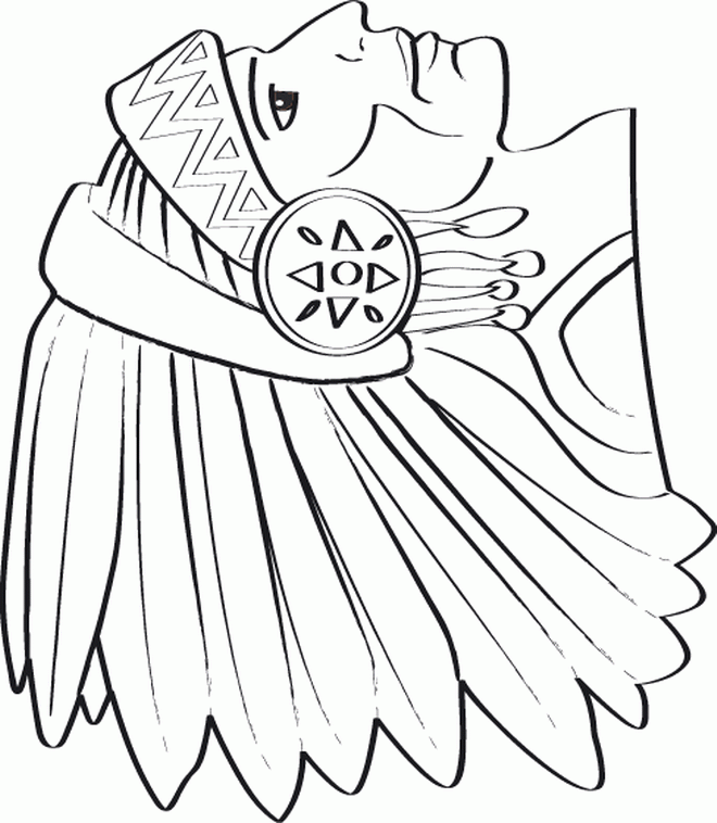 Indian coloring pages