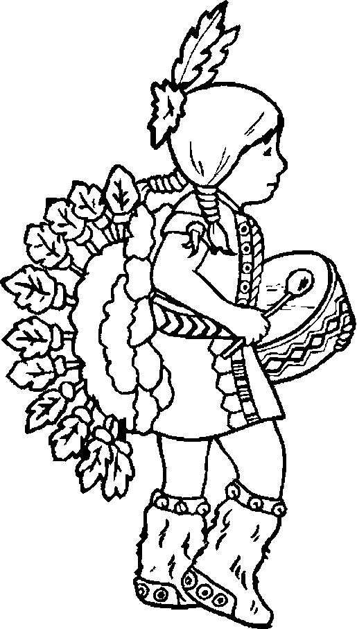 Indian coloring pages