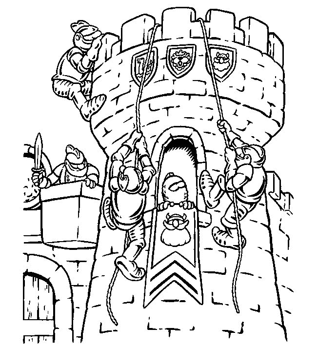 Knights coloring pages