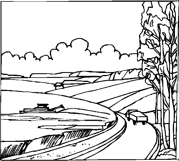 Landscapes coloring pages