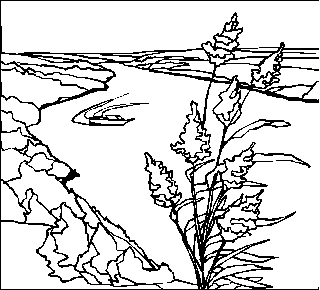 Landscapes coloring pages