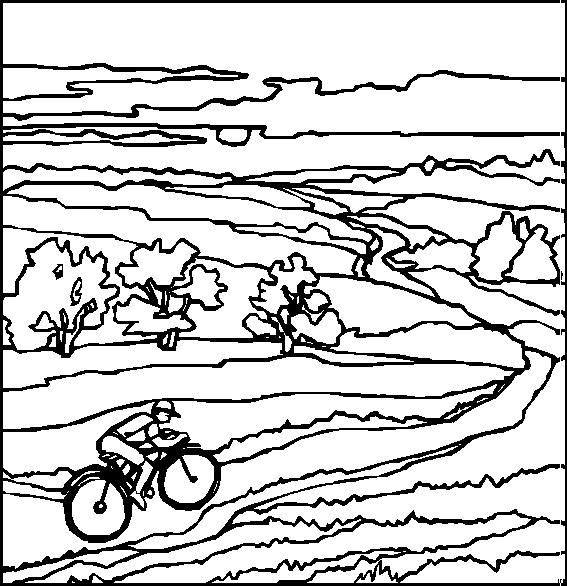 Landscapes coloring pages