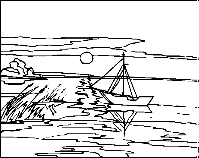 Landscapes coloring pages