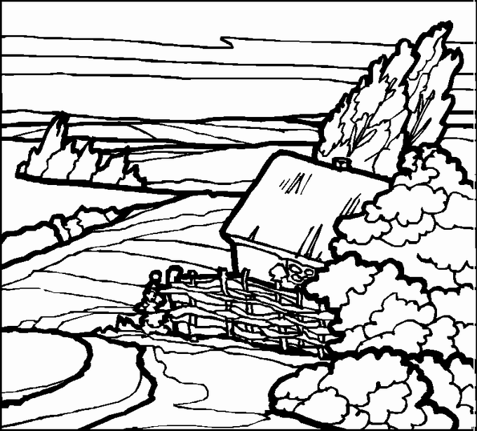 Landscapes coloring pages