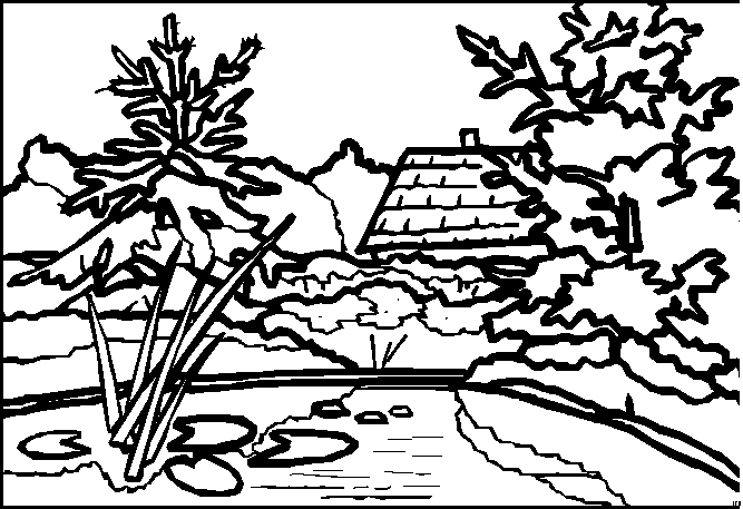 Landscapes coloring pages