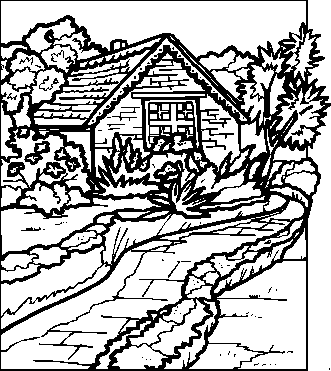 Landscapes coloring pages