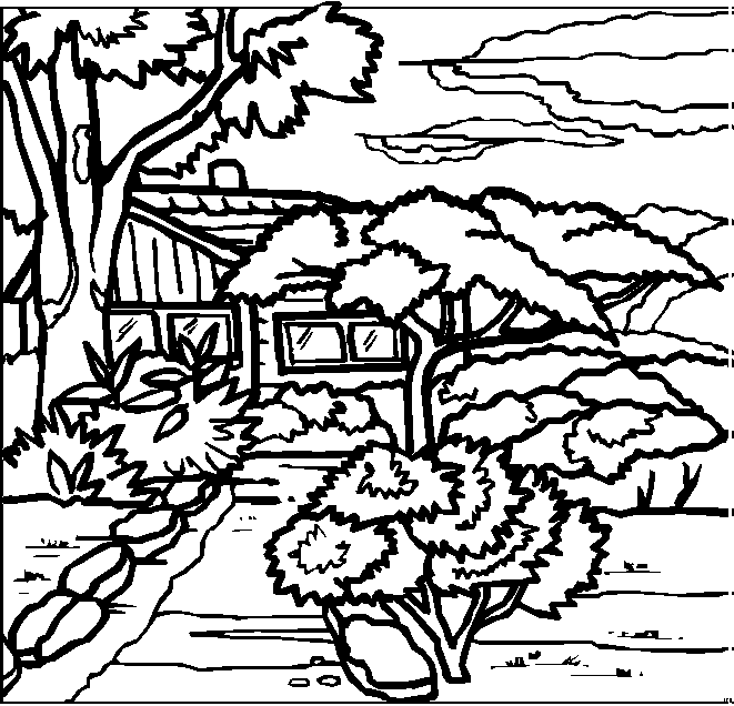 Landscapes coloring pages