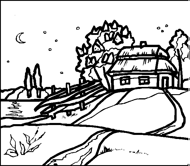 Landscapes coloring pages