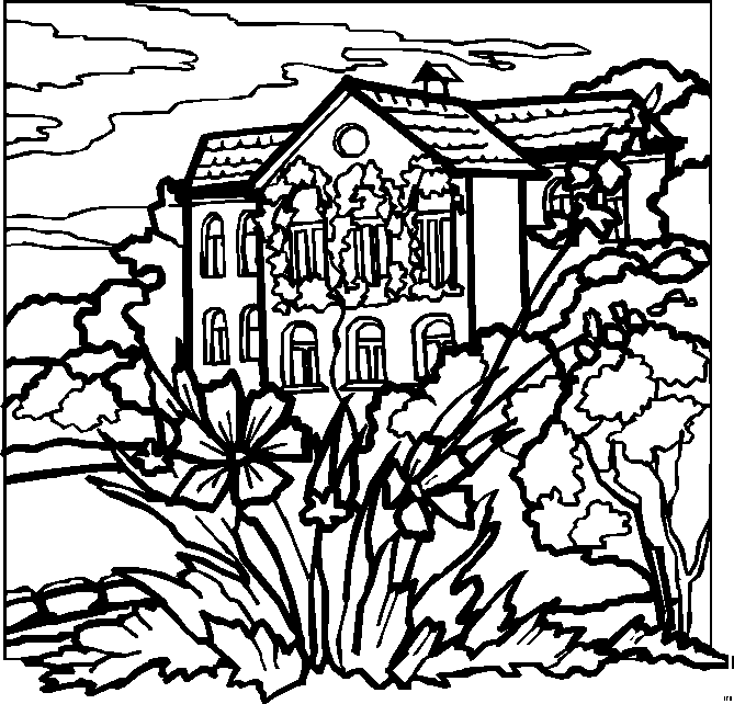 Landscapes coloring pages