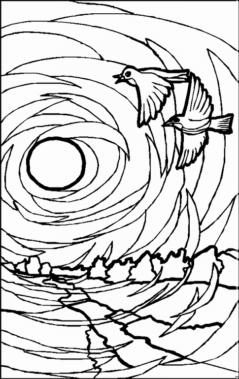 Landscapes coloring pages