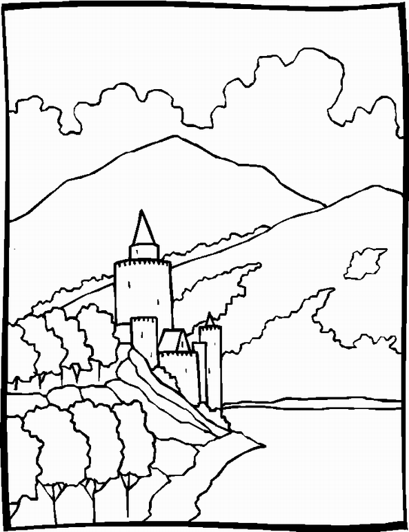 Landscapes coloring pages