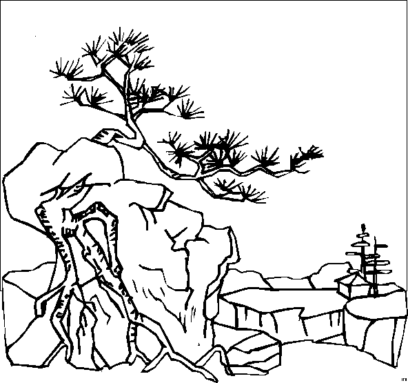 Landscapes coloring pages