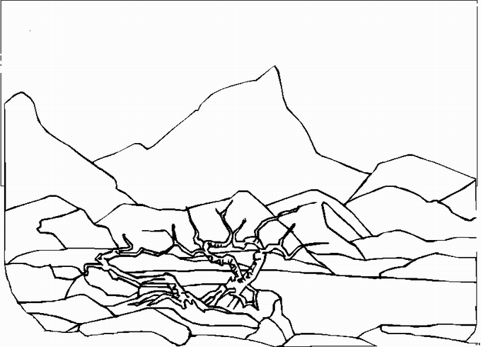 Landscapes coloring pages