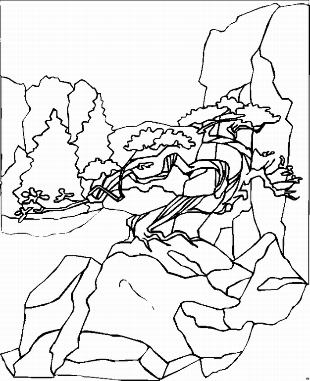 Landscapes coloring pages