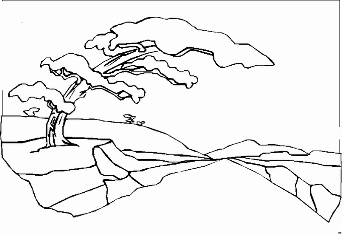 Landscapes coloring pages