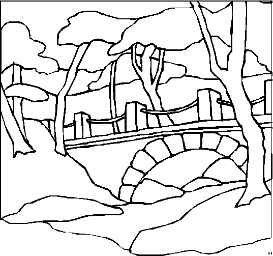 Landscapes coloring pages