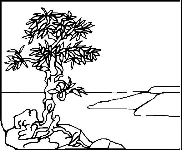 Landscapes coloring pages