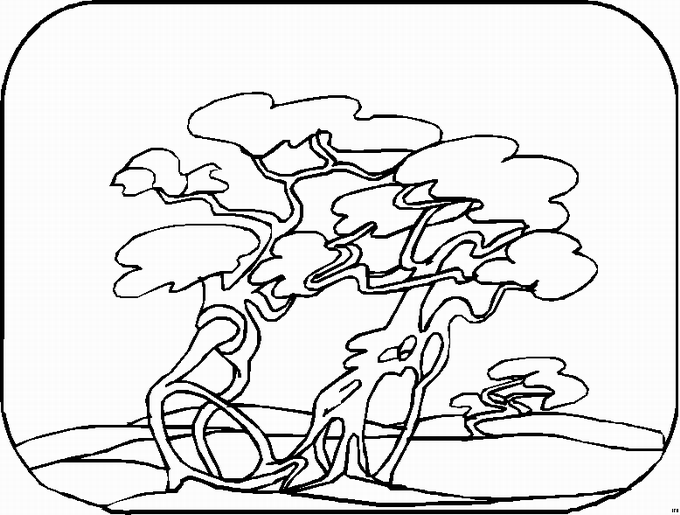 Landscapes coloring pages