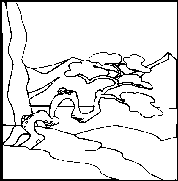 Landscapes coloring pages