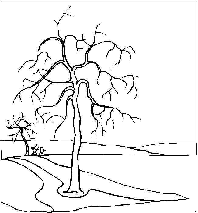 Landscapes coloring pages