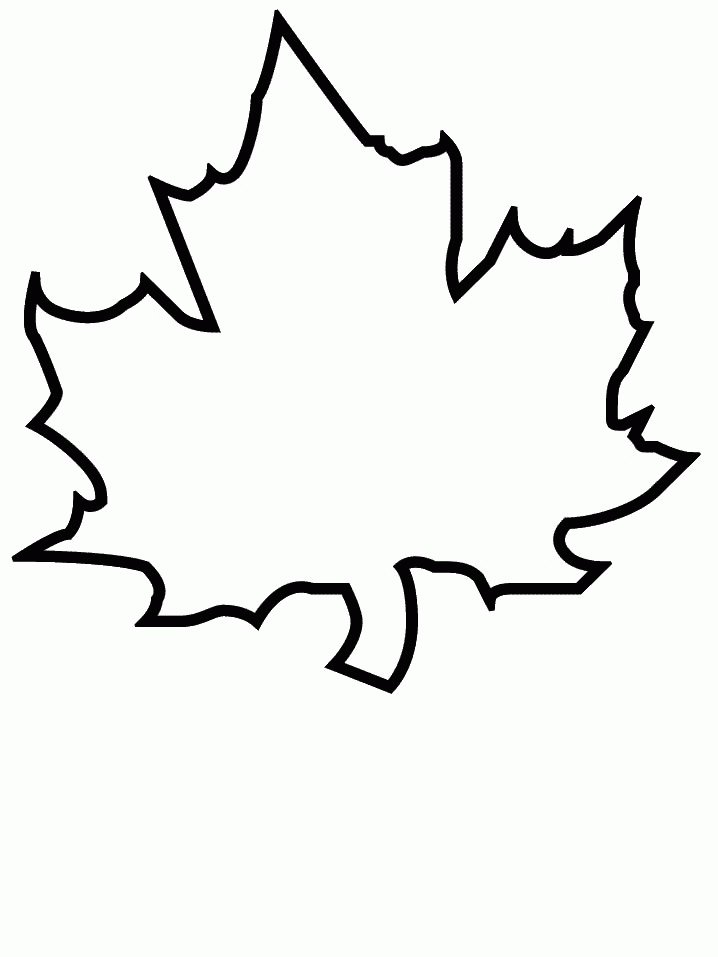 Leaf coloring pages