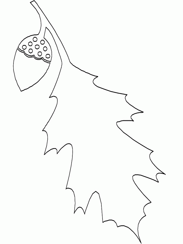 Leaf coloring pages