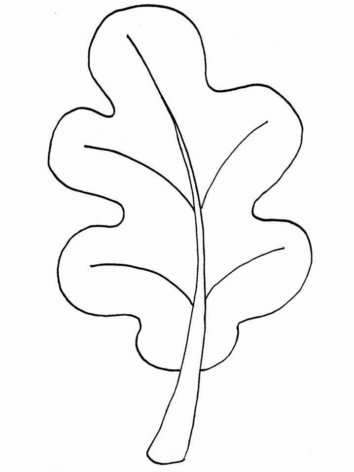 Leaf coloring pages