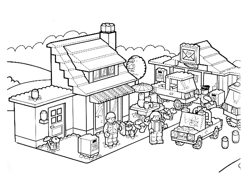 Lego coloring pages