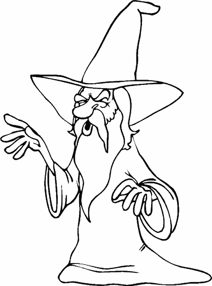 Magician coloring pages