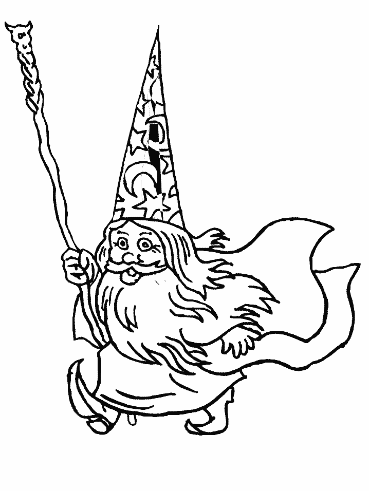 Magician coloring pages