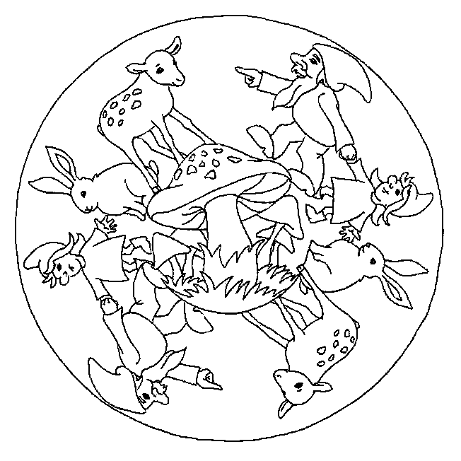 Mandala coloring pages