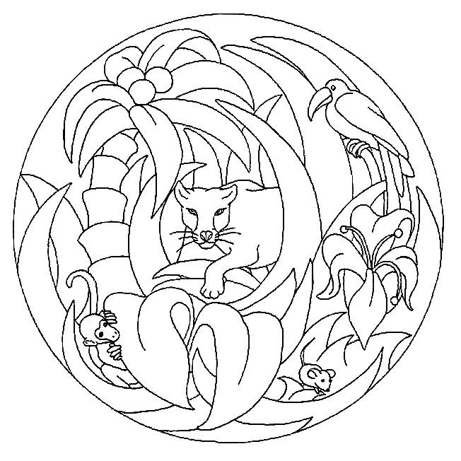 Mandala coloring pages